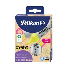 Pelikan Textmarker 490 eco / 4 pc(s) / Green / Chisel ti | 823326