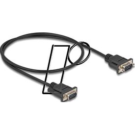 Delock / Serial cable / DB-9 (M) with nuts to DB-9 (M) wi | 87839