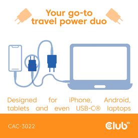 Club 3D CAC-3022 / Power adapter / 30 Watt / 3 A / PD 3.0 (24 pin