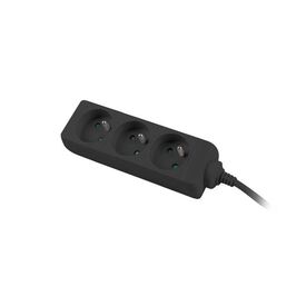 Lanberg PS0-03E-0300-BK / 3 m / Indoor / Type E / 3 AC outlet(s)