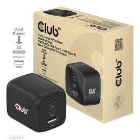 Club 3D CAC-1913 / Power adapter / GaN technology, t | CAC-1913EU