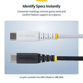 StarTech.com / USB cable / 24 pin USB-C (M) to | USB2CC15CMNCBRWH