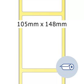 HERMA Roll labels thermotransfer 105x148,5 mm white paper  | 4095