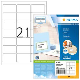 HERMA Premium / Paper / matte / permanent self-adhesive /  | 4677
