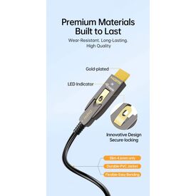 Equip HDMI HS Ethernet 2.0 DA DAOC 4K60Hz grau Cable 119413