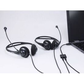 Equip USB-C to Dual 3.5mm Audio DAC Adapter, 133469