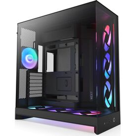 NZXT H9 Flow RGB+, Midi Tower, PC, Black CMH92FBP1