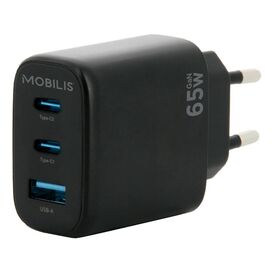 Mobilis / Power adapter / GaN / 65 Watt / PD, QC / 3 out | 001364