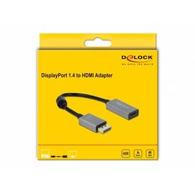 Delock Adapter DisplayPort male to HDMI female 20 cm 66436