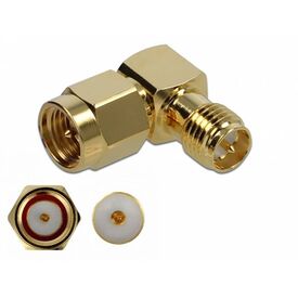 Delock Aerial adapter SMA plug to RPSMA receptacle 89955