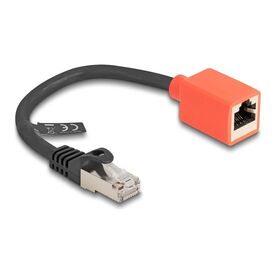 Delock Network adapter RJ45 (F) to RJ45 (M) 20 cm SFTP 88197