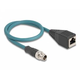 Delock Network adapter cable 8 pin M12X (M) to RJ45 (F) 60071
