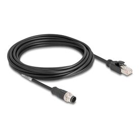 Delock Network cable 8 pin M12 (M) to RJ45 (M) 5 m 6 mm 80811