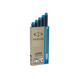 Parker Quink Ink cartridge nonpermanent royal blue 1950207