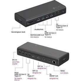 RaidSonic Icy Box IB-DK7401-CU31 DockingStation 17-in-1,