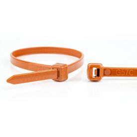 WKK - Plastic cable ties Brown- 370x4,8mm - 100 pieces