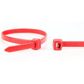 WKK - Plastic cable ties Red - 300x4,8mm - 100 pieces