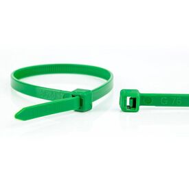 WKK - Plastic cable ties  Green - 200x4,8mm - 100 pieces