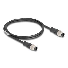 Delock Network cable 8 pin M12A (M) to 8 pin M12A (M) 1 80806