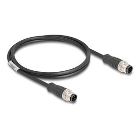 Delock Network cable 8 pin M12A (M) to 8 pin M12A (M) 1 80806