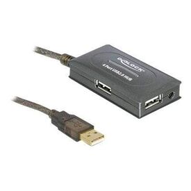 Delock USB 2.0 Extension Cable 10 m active with 4 port 82748