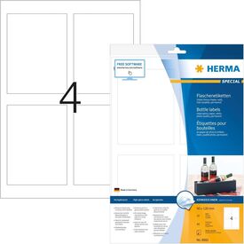 HERMA Bottle labels, inkjet A4, 90 x 120 mm 8882