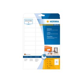 HERMA Inkjet labels A4, 63,5 x 25,4 mm, white, 8837