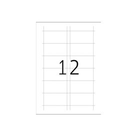 HERMA Inserts for name badges A4, 75 x 40 mm, white 9010