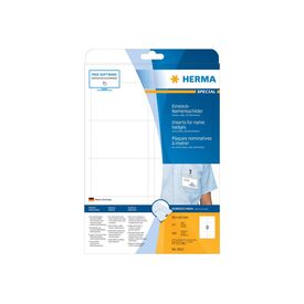 HERMA Inserts for name badges A4, 90 x 60 mm, white, 9012