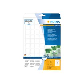 HERMA Paper matte removable selfadhesive white 24 x 24 10105