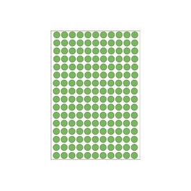 HERMA Permanent adhesive green 8 mm round 5632 label(s) 2215