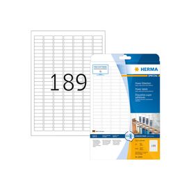 HERMA Power labels, with strong adhesion A4, 25,4 x 10 mm 10900