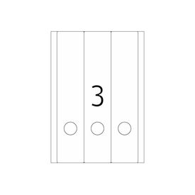 HERMA Removable file spine labels A4, 61 x 297 mm, white,  10185