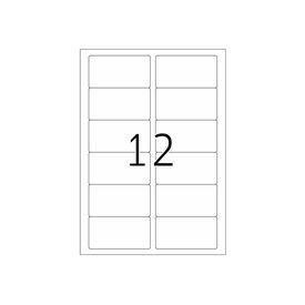 HERMA Removable labels A4, 88,9 x 46,6 mm, white