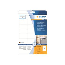 HERMA Weatherproof outdoor film labels A4, 63,5 x 33,9 mm, white 9532