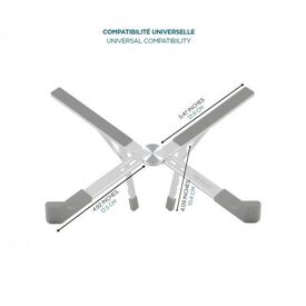 Mobilis Notebook stand ergonomic, foldable 001391