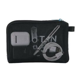 Mobilis Pouch for cables chargers accessories navy blue, 005038