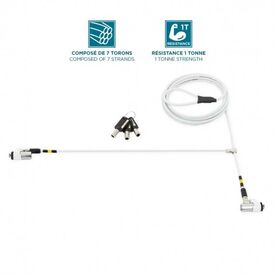 Mobilis Slim Twin Rotating Security cable lock 1.8 001327
