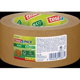 Tesapack Paper / Packaging tape / 50 mm x 50 m / | 57180-00000-05