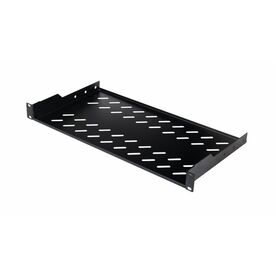 Equip / Rack shelf / 400 mm / black / 1U / 19" | EZFS-19-1-40-B