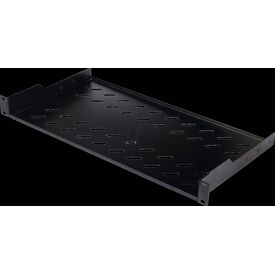 Equip / Rack shelf / 400 mm / black / 1U / 19" | EZFS-19-1-40-B