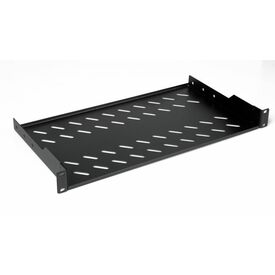Equip / Rack shelf / 400 mm / black / 1U / 19" | EZFS-19-1-40-B