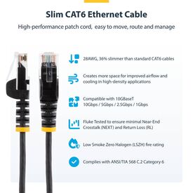 StarTech.com 5m Pink Slim CAT6 Ethernet Cable, Snagl | N6PAT5MPKS