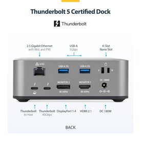 StarTech.com / Docking station / for laptop,  | 215UE-TB5USB4DOCK