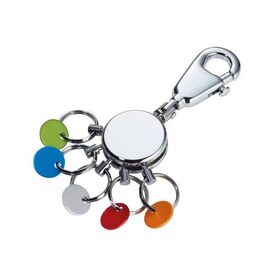 TROIKA PATENT/Colour / Key ring / Multicolour / Brass  | KYR61/CH