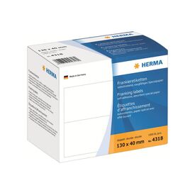 HERMA Franking labels, double 130 x 40 mm 4318