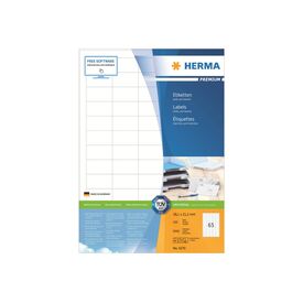 HERMA PREMIUM labels A4, 38,1 x 21,2 mm, white