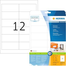 HERMA PREMIUM labels A4, 97 x 42,3 mm, white,  8628