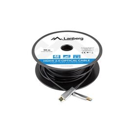 Lanberg CA-HDMI-20FB-0500-BK, 50 m, HDMI Type A (Standard), HDMI