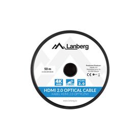 Lanberg CA-HDMI-20FB-0500-BK, 50 m, HDMI Type A (Standard), HDMI